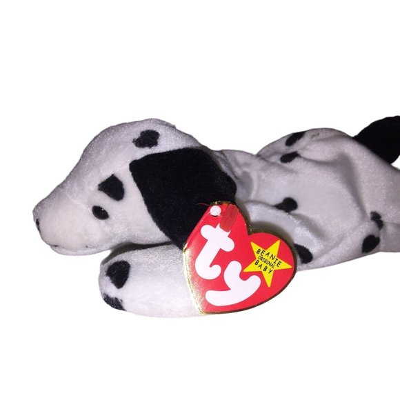 The Beanie Babies Collection TY Plush Dog named "Dotty" - Picture 10 of 12